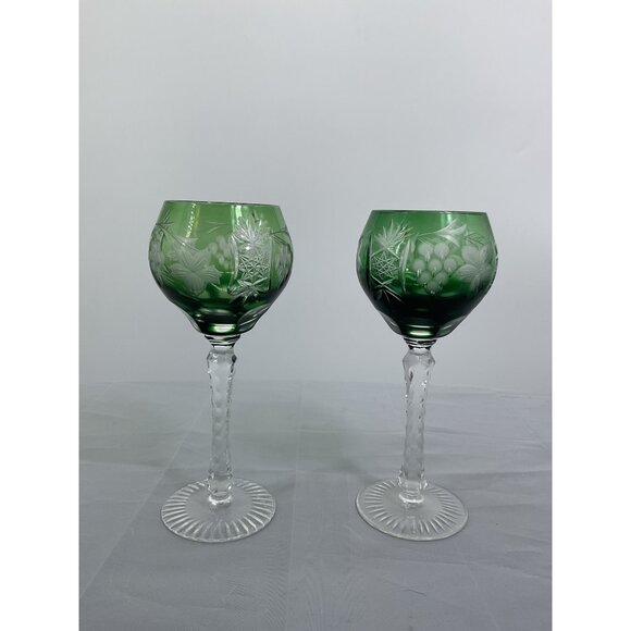 Set of Five Hock Traube by Nachtmann Cut to Clear Wine Glasses - Picture 6 of 7